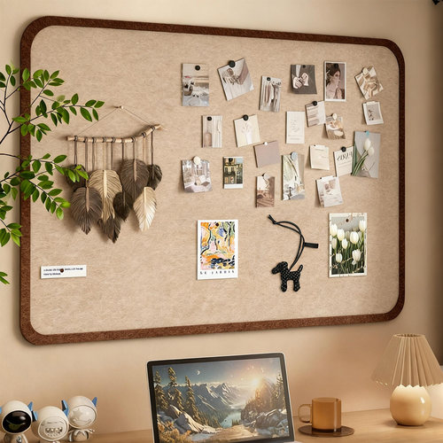 毛毡板照片墙背景板强粘不伤墙