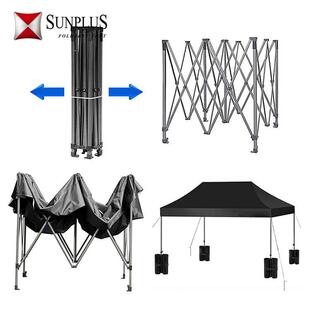 严选户外广告帐叠蓬折棚围布遮挡大雨酒店雨棚四角摆摊1阳伞