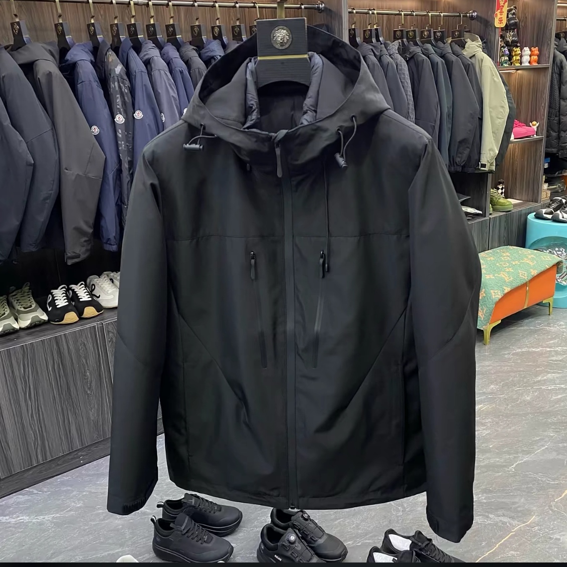 SV7代冬季情侣款羽绒服三合一户外连帽羽绒鸟家平替纯净版冲锋衣