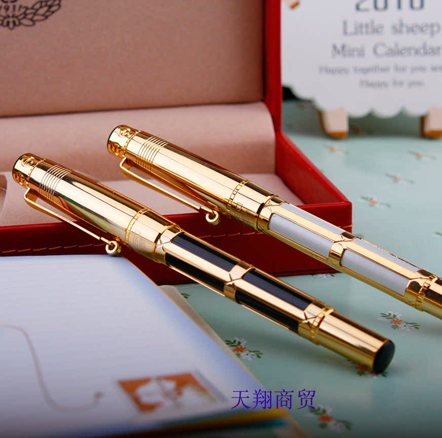 包邮HERO英雄2065钢笔10K男士金笔明尖商务钢笔上海总厂产