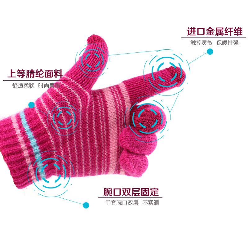 Gants pour fille BARBIE en acrylique - Ref 2150154 Image 5