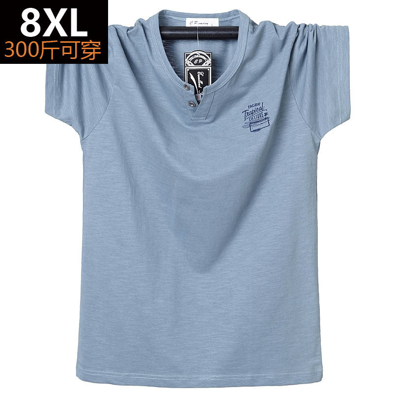 夏男士特大码短袖T恤 薄款竹节布宽松加大半袖体恤衫肥佬胖男运动,男装,T恤,淘宝优惠券,粉丝福利购,淘宝优惠卷