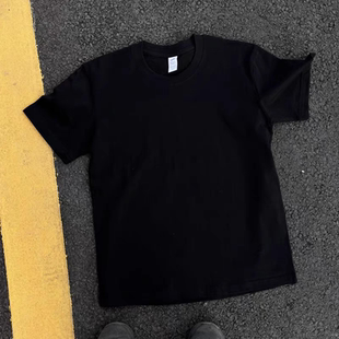 搞钱做慈善 3A260克纯棉双纱！向上侠！纯色情侣女宽松短袖T恤男