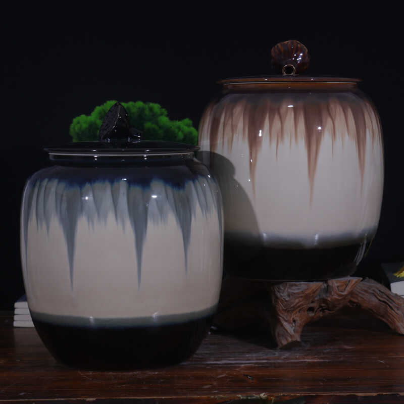 景德镇加厚米缸茶水缸陶瓷
