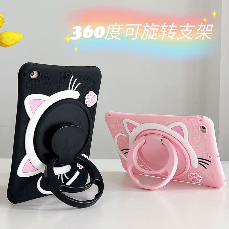 卡通iPad保护套air2适用苹果平板2022防摔壳10.2硅胶iPad9全包mini5新款pro11软壳3迷你4手提支架儿童7代2018