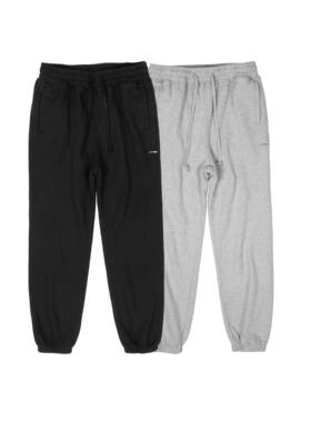 化学制品 慵懒午后束脚运动卫裤P1_BLK/LGY_SWEATPANTS_400G 24AW