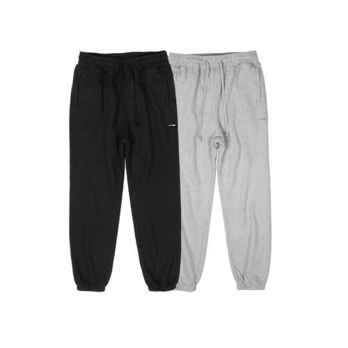 化学制品 慵懒午后束脚运动卫裤P1_BLK/LGY_SWEATPANTS_400G 24AW