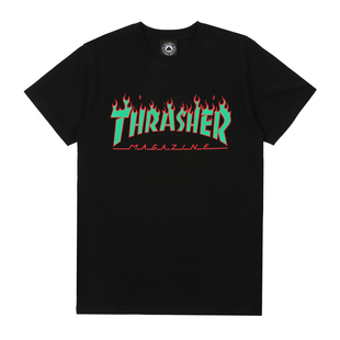 潮玩艺THRASHER 限定火焰短袖 DIVINE EXCLUSIVE T恤 FLAME 现货