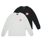 SHIRT T恤 燃烧 THRASHER 心圆领长袖 HEART BURNING