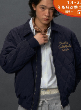 化学制品 背后字母Chemist Quality Goods棉夹克J2_QUILTEDJACKET