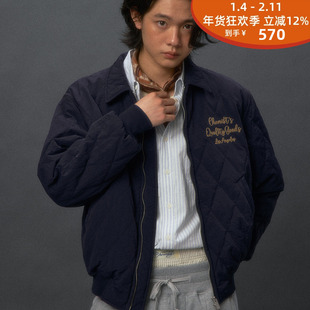 化学制品 背后字母Chemist Quality Goods棉夹克J2_QUILTEDJACKET