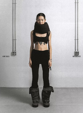 ATTEMPT 阔腿针织长裤 SKIRT KNITED LEGGING 23AW 新中式裤子