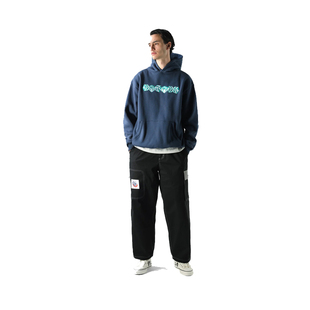 GOODS 23AW 一排方块帽衫 HOOD 滑板 PULLOVER BUTTER