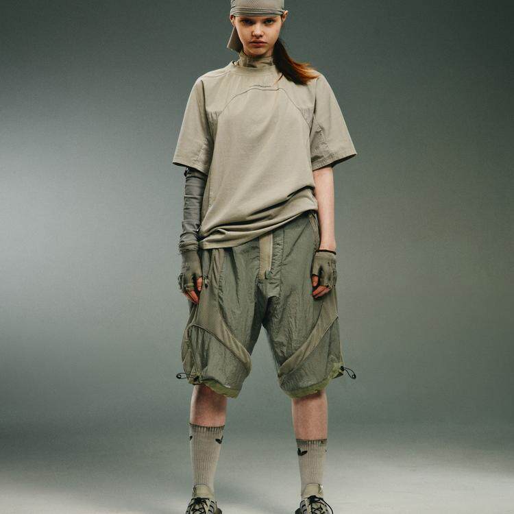 HAMCUS 24SS 青灰色拼接休闲短裤 CB COLOR BLOCK SHORTS