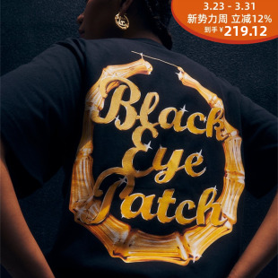 24SS 竹箍印花短袖 BAMBOO BLACK TEE PATCH HOOP 黑眼带 EYE
