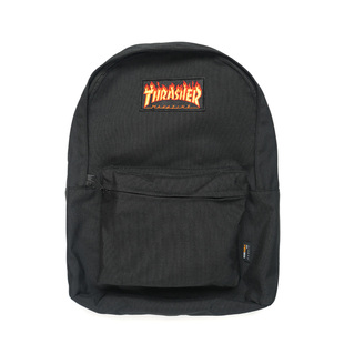 THRASHER 日版CORDURA联名火焰标大兜拉链双肩包 BACKPACK