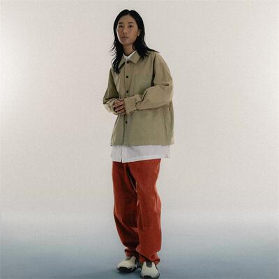 长袖FTMD波浪形拼接衬衫