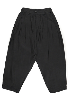 CELL AGING 铜氨丝廓形九分裤 SILHOUETTE CROPPED PANTS