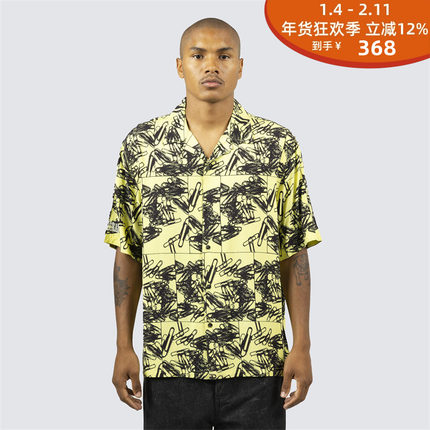 现货 潮玩艺 PLEASURES 23AW CLIPS BUTTON DOWN 曲别针短袖衬衫