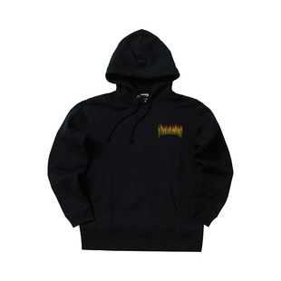现货 潮玩艺 THRASHER 日版火焰幻影LOGO休闲连帽卫衣套头帽衫