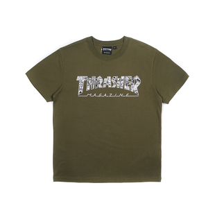 THRASHER 日版三色 UNION 标识印花短袖 UNION TEE