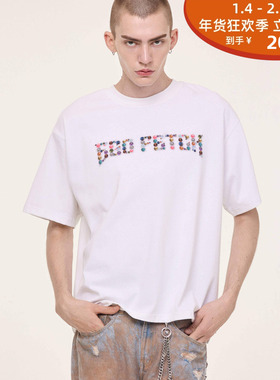 EGO FETCH 彩色珍珠LOGO印花短袖T恤 MULTICOLOR BALLS LOGO 25SS