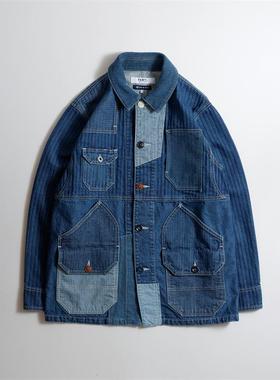 FDMTL 24AW 不规则口袋水洗3YR翻领夹克FA24/COVERALL JACKET