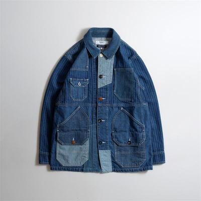 FDMTL不规则口袋水洗3YR翻领夹克