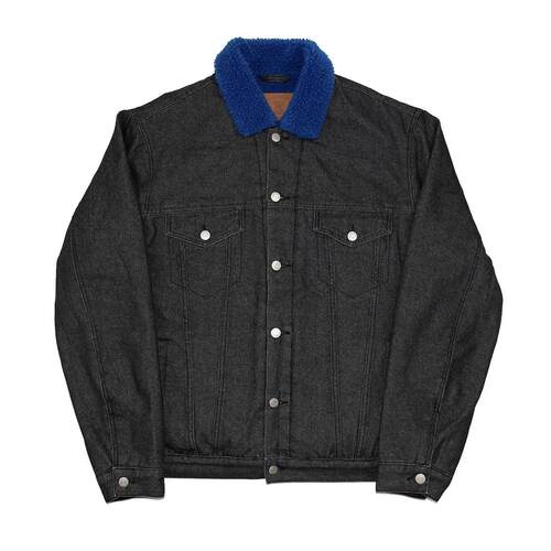 LOOSE仿羊羔绒牛仔棉服夹克