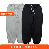 RADIUM秋冬宽松韩版 潮 男装 日系机能运动束脚裤 针织运动抽绳卫裤