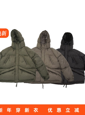 RADIUM 秋冬日系机能N3B山系工装连帽三防冲锋棉衣新雪丽3M外套男