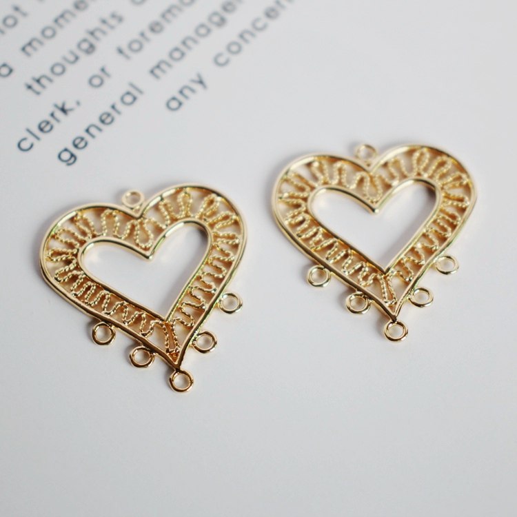 14K包金镀金保色镂空桃心爱心流苏挂牌自制项链耳环玉石吊坠配件,饰品/流行首饰/时尚饰品新,其他DIY饰品配件,淘宝优惠券,粉丝福利购,淘宝优惠卷