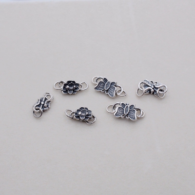 临兰手链项链链接扣纯银扣子