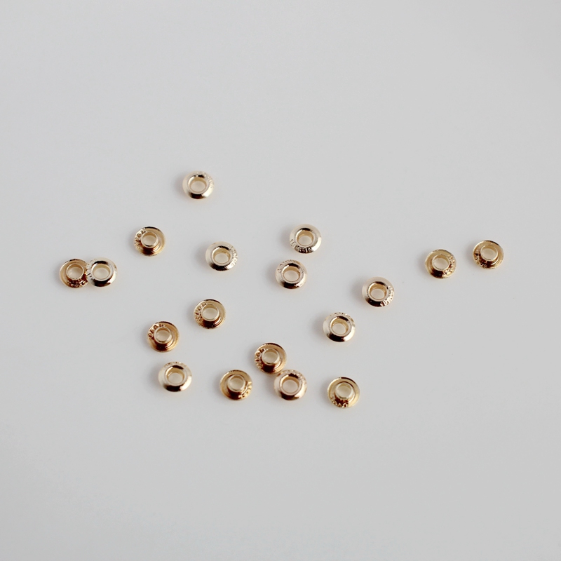 diy镀金路路通防摩擦项链贴片