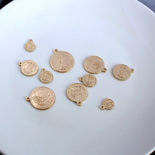 14k包金纯铜保色女王头像diy手链
