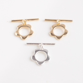 14k包金镀金镀银保色大孔梅花OT扣diy饰品配件珍珠项链手链链接扣