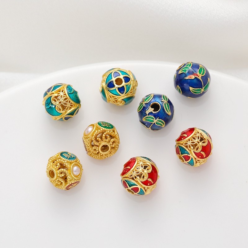 古法包金镀金滴油仿金古风镂空珠diy手工串珠手链项链隔珠配珠,饰品/流行首饰/时尚饰品新,其他DIY饰品配件,淘宝优惠券,粉丝福利购,淘宝优惠卷