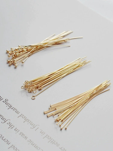 Игла для бисера, браслет из бисера ручной работы, браслет из бусин из грецкого ореха, аксессуары, 14 карат, золотой цвет