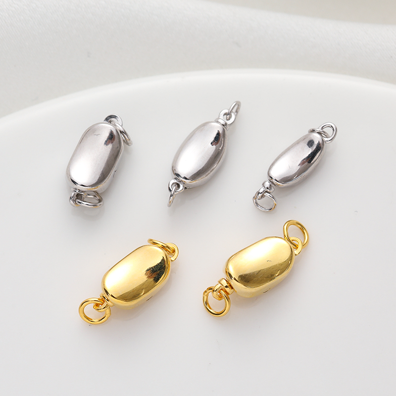 临兰S925银扣子纯银扣扣头插棒扣