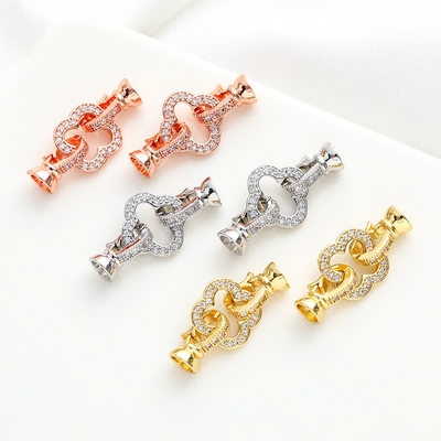 临兰包金镀金双开卡扣项链扣