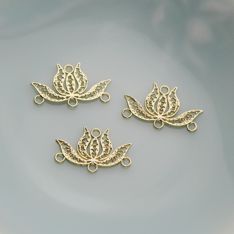 14k包金镀金保色莲花小挂牌diy制作耳环项链手工串珠流苏配件材料,饰品/流行首饰/时尚饰品新,其他DIY饰品配件,淘宝优惠券,粉丝福利购,淘宝优惠卷