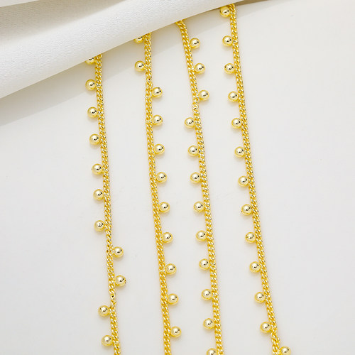 临兰铜包金镀金保色韩式手工链子