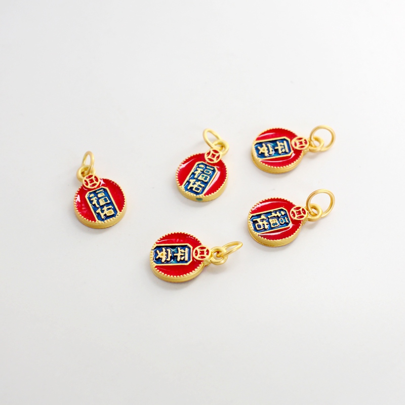 临兰双面福佑吊牌手链项链挂饰