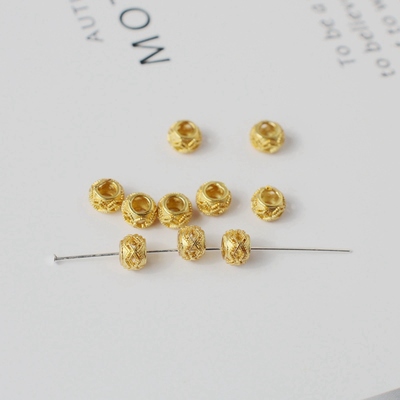 临兰铜包金镀金保色隔珠