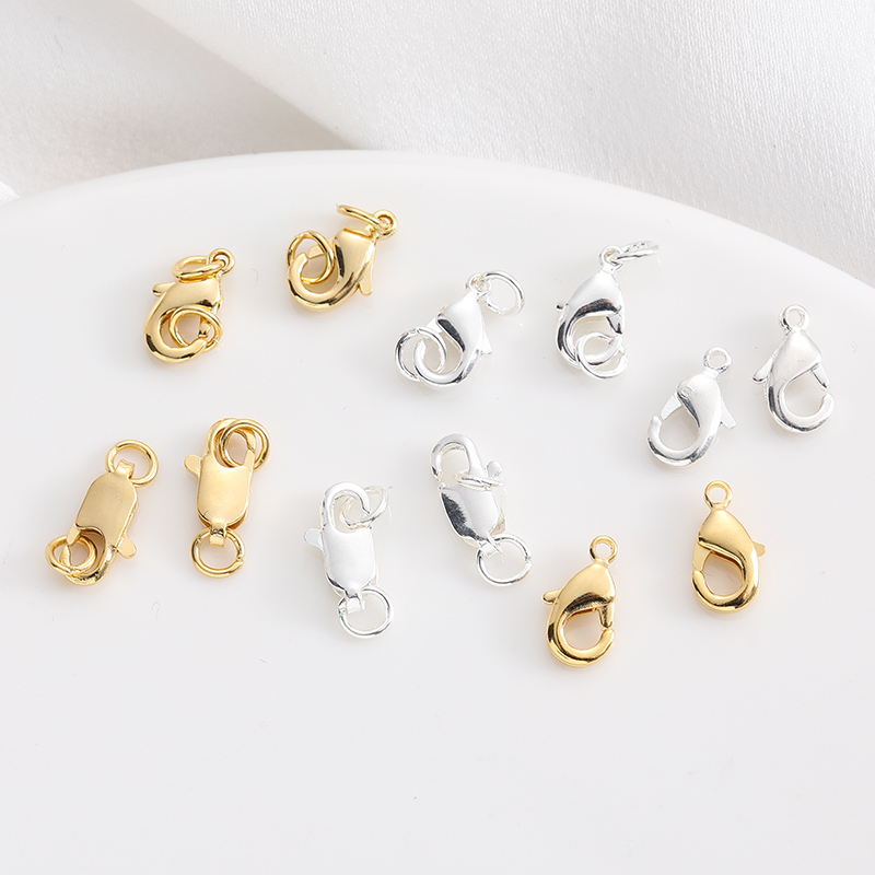 弹簧扣龙虾扣手链扣包金镀金