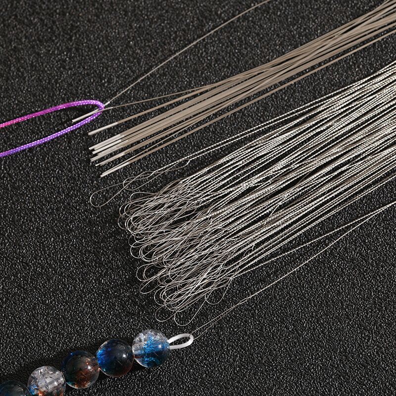 麻花针开口钢针超细小孔串珠针