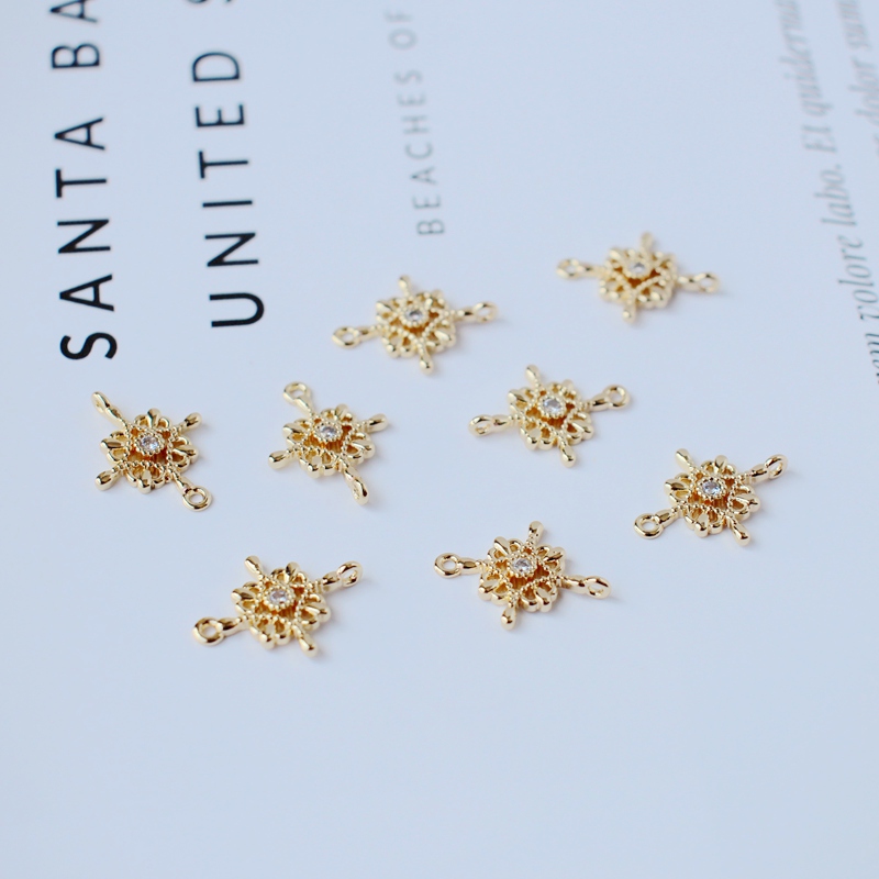 复古宫廷链接配饰锆石配件耳环