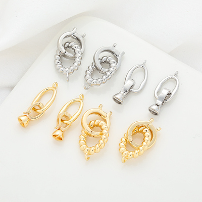 临兰双环卡扣包金镀白金扣头