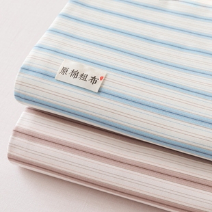 出口日本原单 纯棉老粗布床单单件全棉棉加厚被单单双人三件套