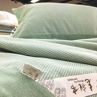 山东正宗纯棉老粗布凉席三件套加厚加密5股合股全棉夏夏季 布凉席
